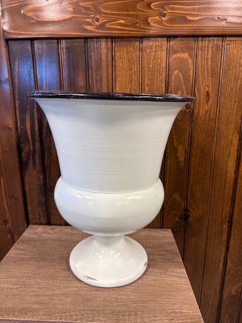 Enamel Estate Urn 14" x 11"