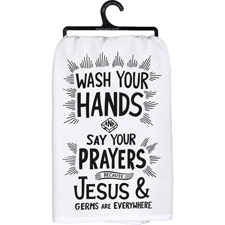 Jesus & Germs Kitchen Towel image 0