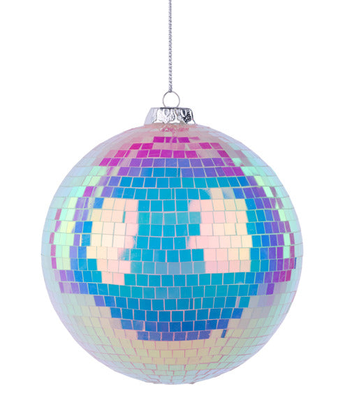 120MM IRIDESCENT MIRROR BALL ORNAMENT image 0