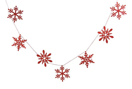 59"L Foam Snowflake Garland