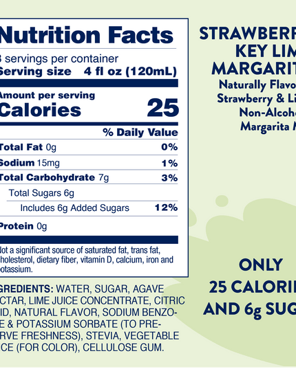 Natural Strawberry Key Lime Margarita - Mixer
