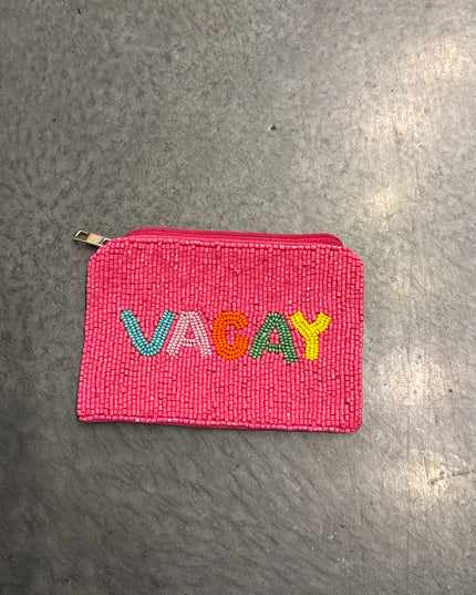 Vacay Fund Beaded Wallet