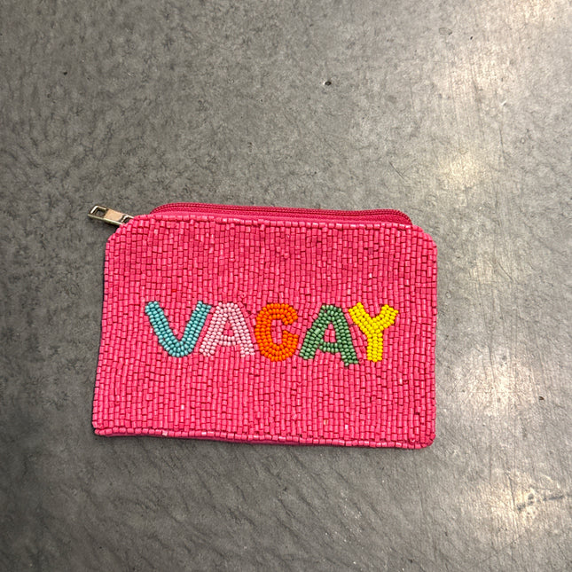 Vacay Fund Beaded Wallet