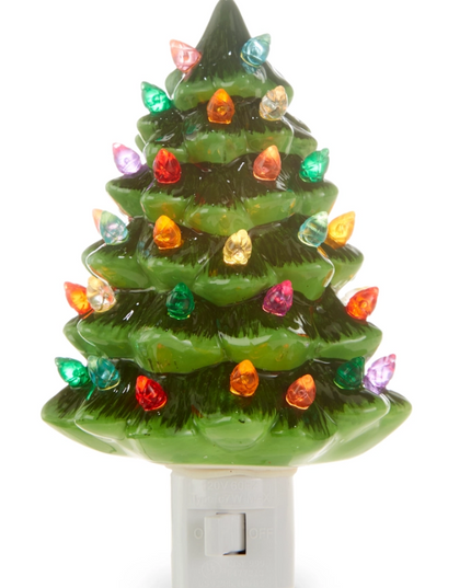 6" Vintage Green Tree Nightlight