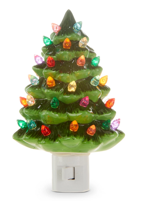 6" Vintage Green Tree Nightlight