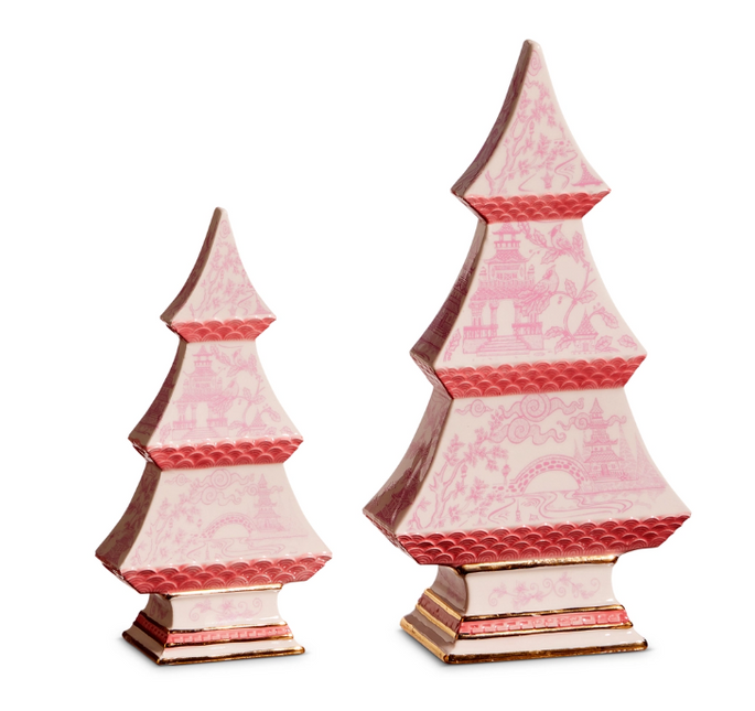 Pink Chinoiserie Trees