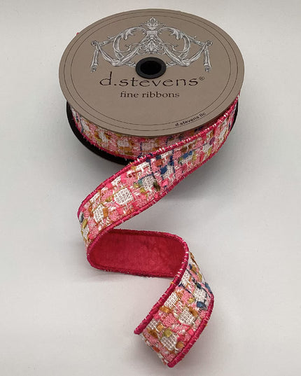 1" x 10yds boucle/dupioni back,