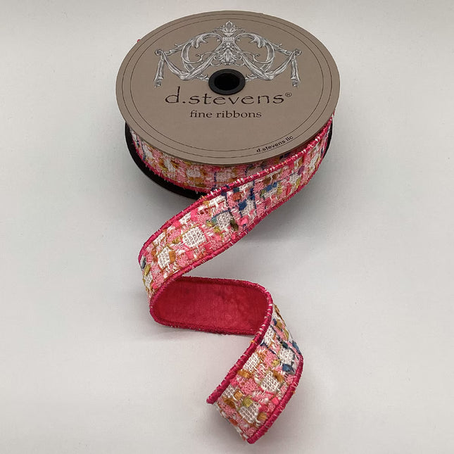 1" x 10yds boucle/dupioni back,