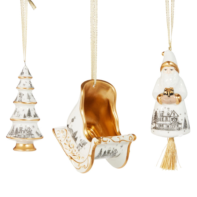 5.5" Toile Ornament (Assorted Styles)