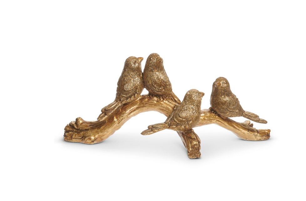 9.75" Birds on branch