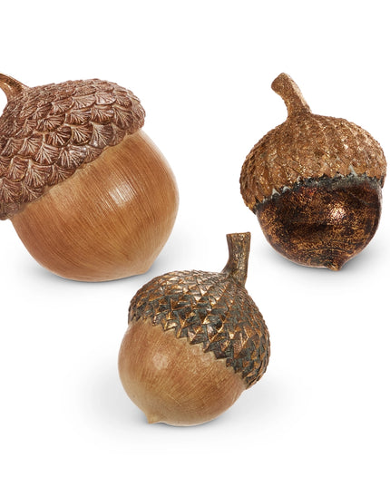 Gilded Acorns Assorted Sizes