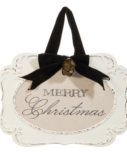 12" Merry Christmas Embossed Frame Ornament