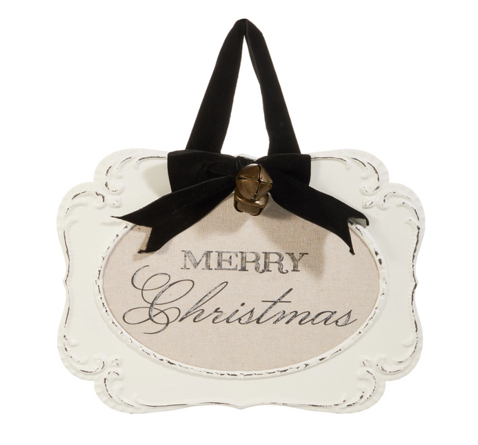 12" Merry Christmas Embossed Frame Ornament