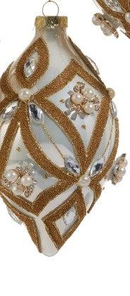 4" Pearl Jewel Embellished Ornament