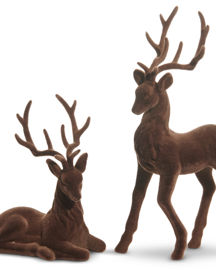 Brown Flocked Deer