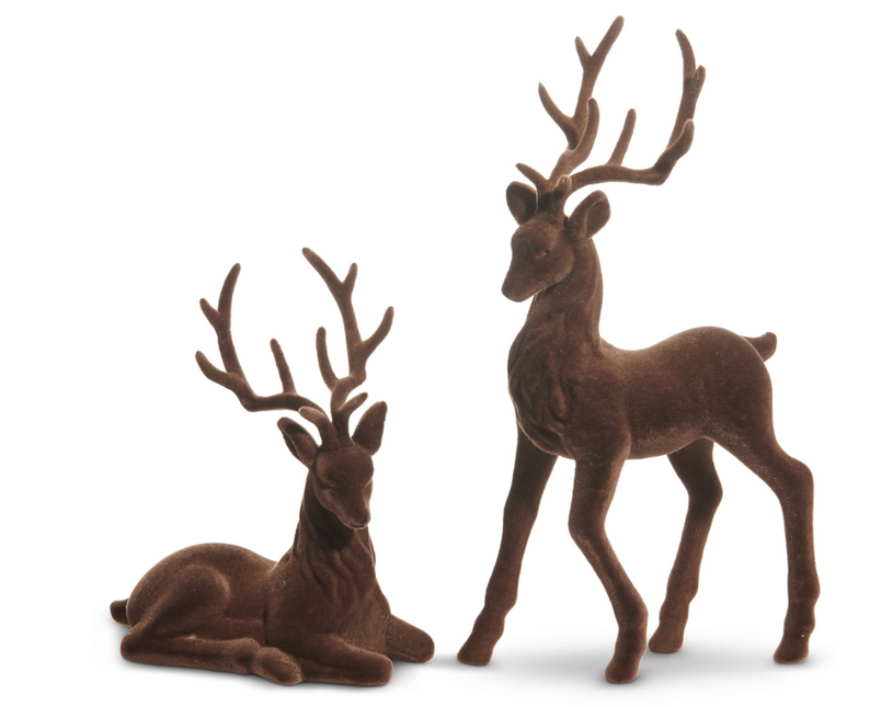 Brown Flocked Deer