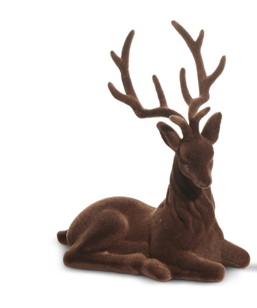 Brown Flocked Deer
