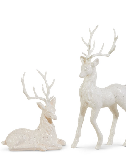 White Glitter Deer