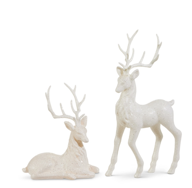 White Glitter Deer
