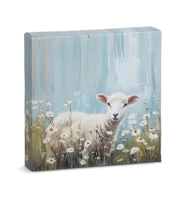 Spring Time in Daisies Lamb Wall Art