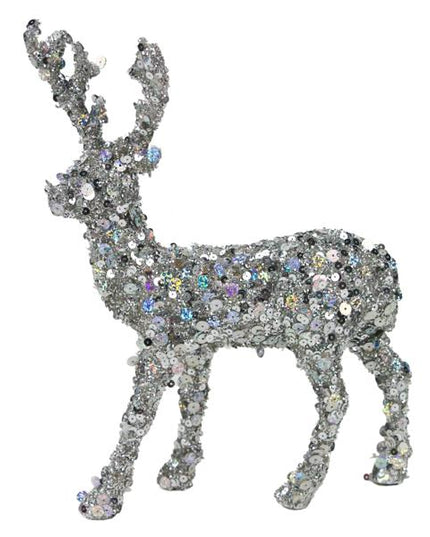 Silver Sequin Deer image 0
