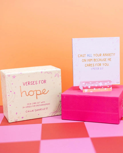Verses Of Inspiration For Hope Desk Card Set