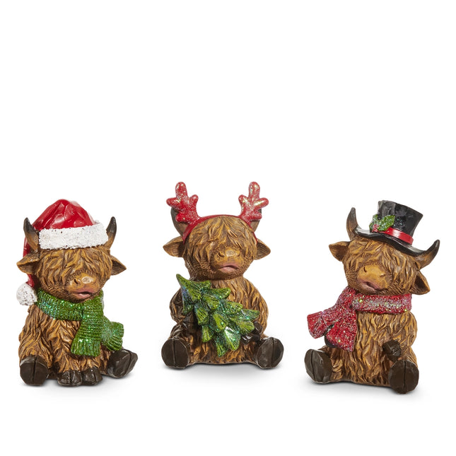 4.25" Highland Cow Ornaments