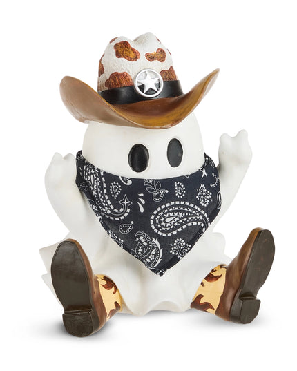 9" Sitting Cowboy Ghost