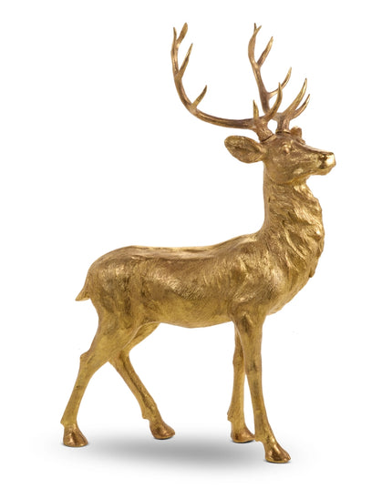 50" Gold Standing Stag Statue