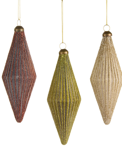 5.5" Ribbed Finial Ornament