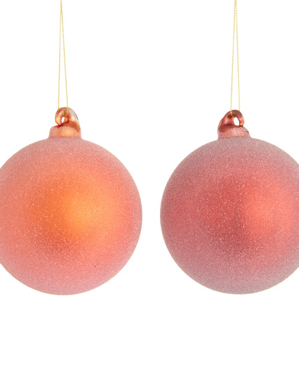 4" Sugared Ball Ornament