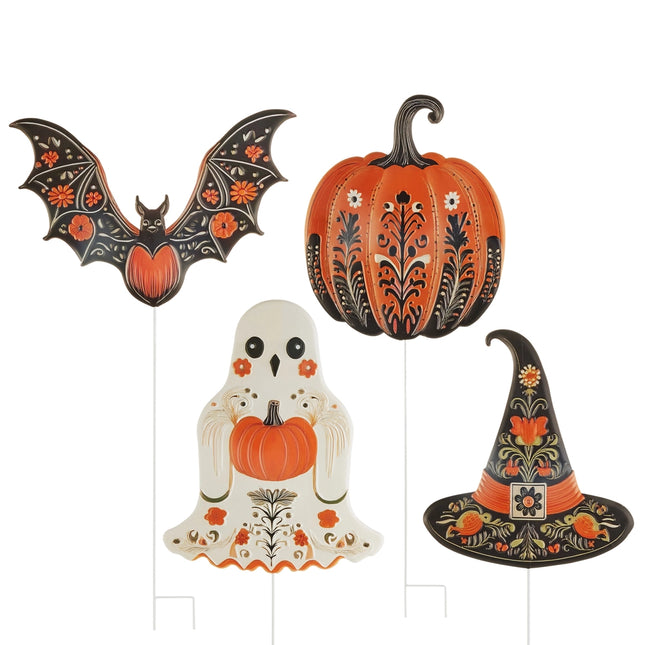 34" Floral Halloween Garden Stake (Assorted Styles)
