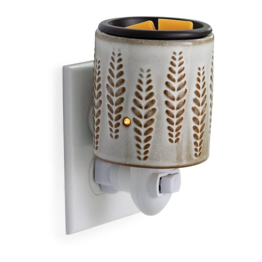 Wheat & Ivory Flip Dish Pluggable Fragrance Warmer image 0