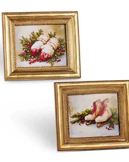 5.75" Vintage Holiday Gold Frame
