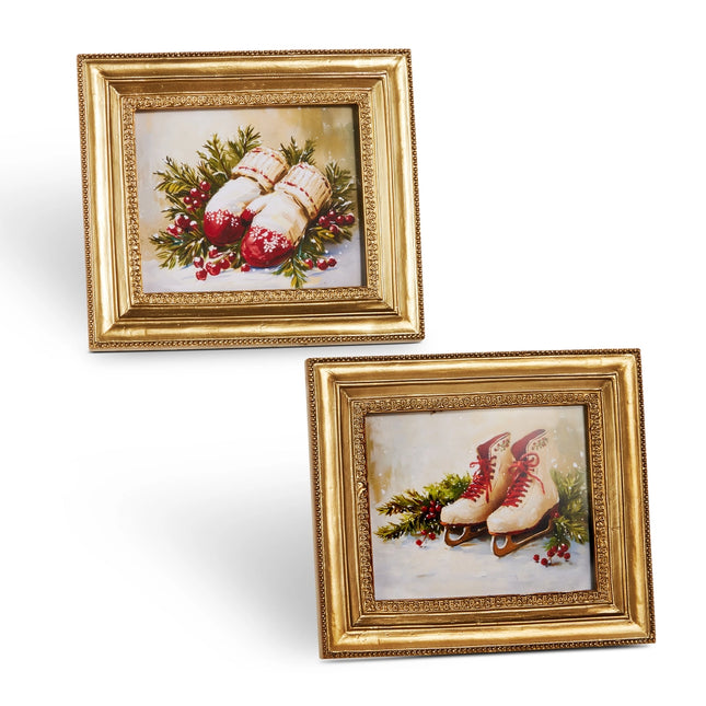 5.75" Vintage Holiday Gold Frame