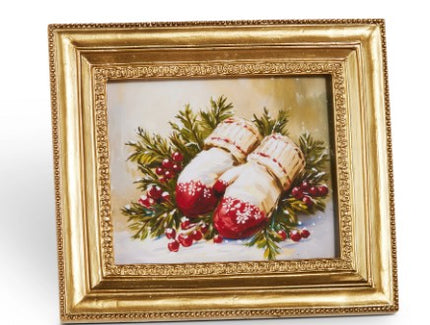 5.75" Vintage Holiday Gold Frame