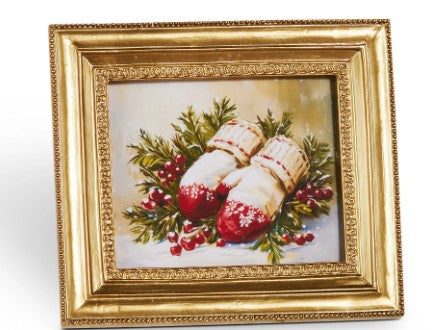 5.75" Vintage Holiday Gold Frame