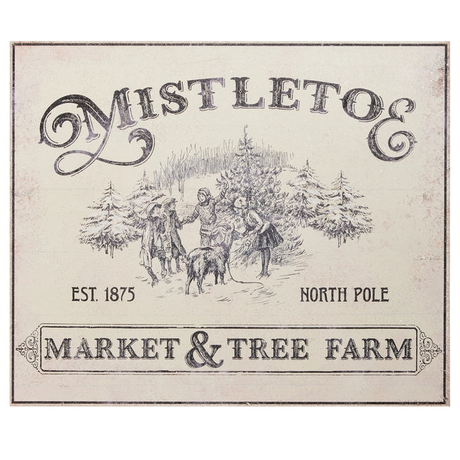 23.75" Mistletoe Market Wall Art