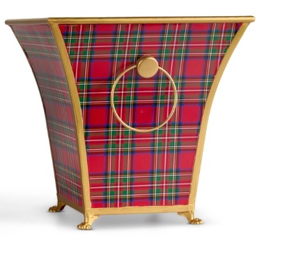 Plaid Cache Pots