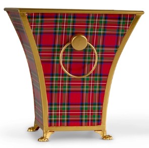 Plaid Cache Pots