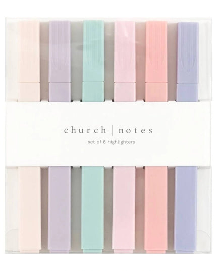 Pastel Highlights – Bible Study Highlighter Set of 6 Colors