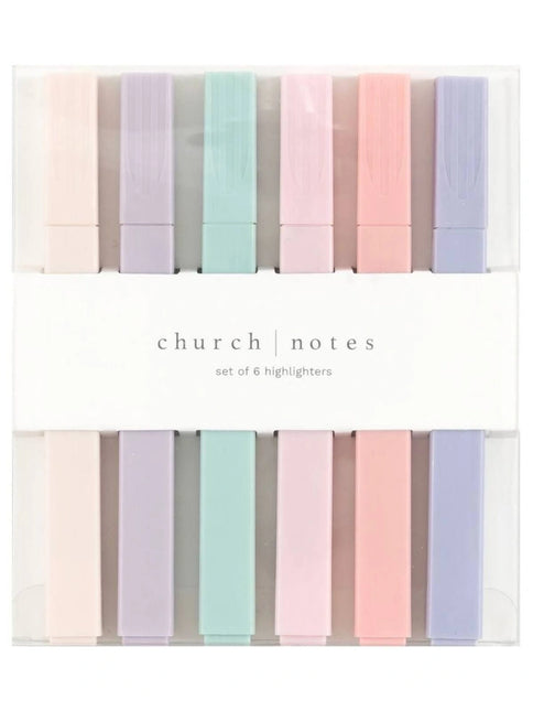 Pastel Highlights – Bible Study Highlighter Set of 6 Colors