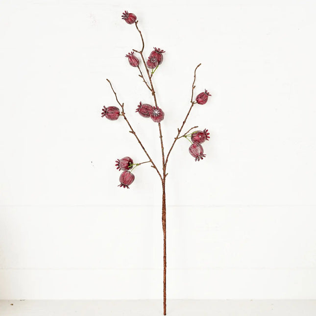 24in Spray-Thistle Pod Berry