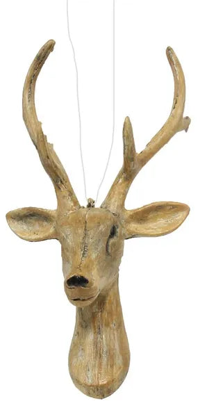 10"H Deer Head Ornament