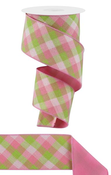 2.5" x 10yd Diag Woven Check/Pg Fused image 0