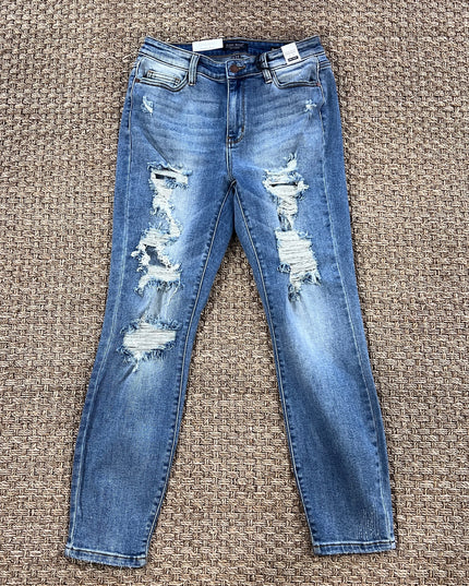 High Waist Boyfriend Judy Blue Jeans image 0