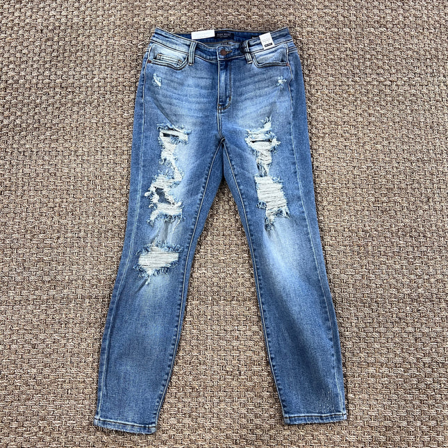 High Waist Boyfriend Judy Blue Jeans image 0