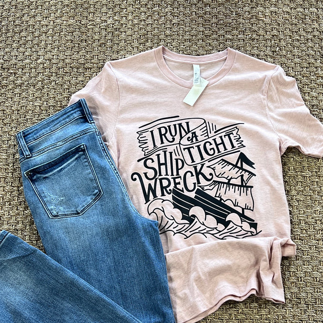 I Run a Tight Shipwreck Tee image 0