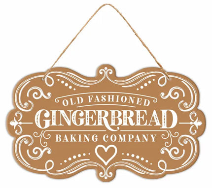 11.5"L x 6.75"H Gingerbread Baking Sign