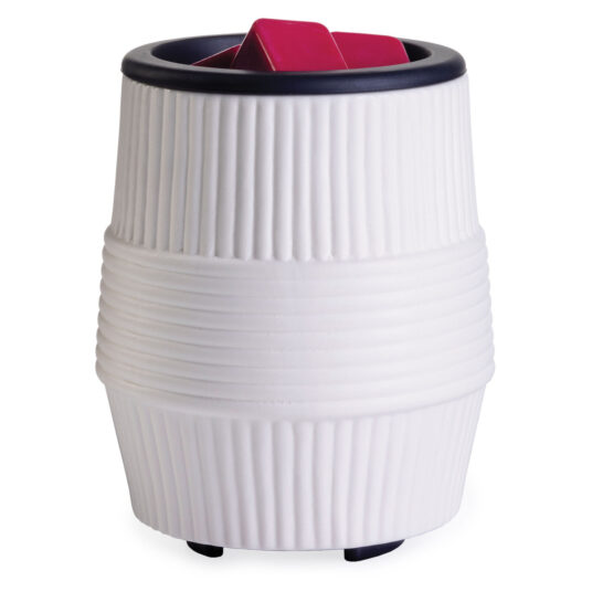 Porcelain Ridges Flip Dish Wax Warmer image 0